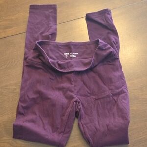 aerie Womens Purple Mid Waist Leggings